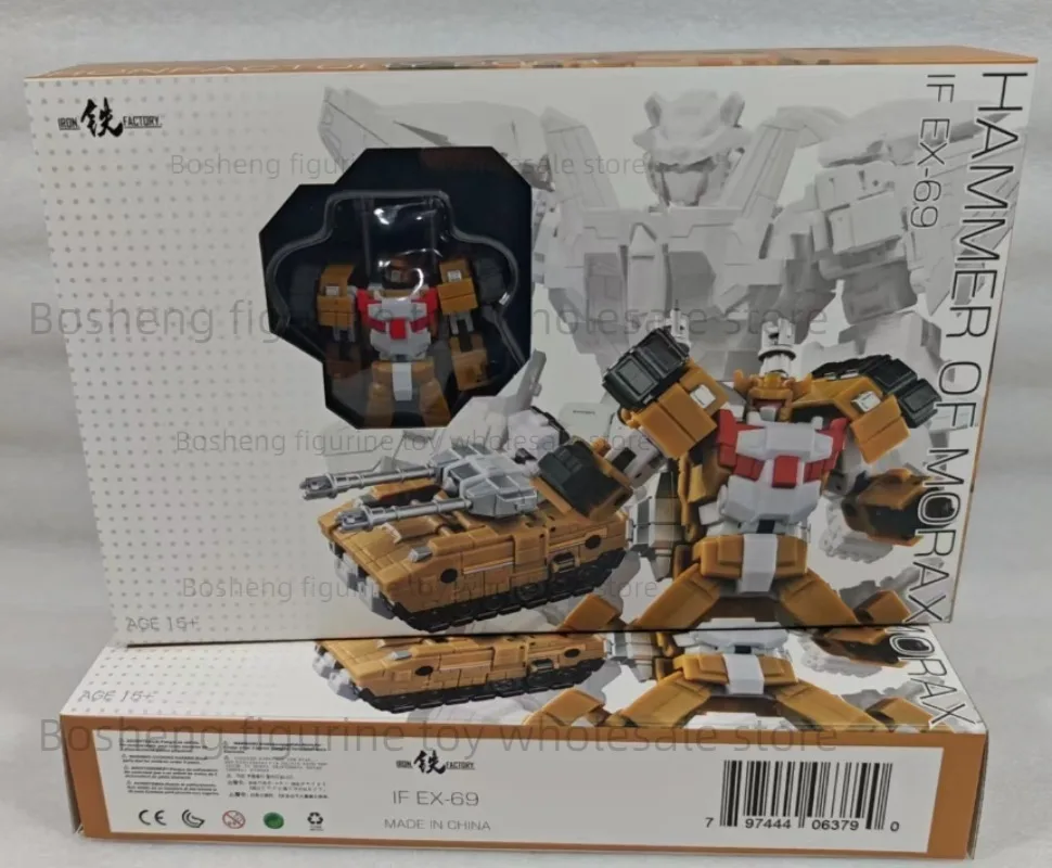 ของเล่นแปลงร่างแท้จากโรงงาน Iron Factory รุ่น IF EX-69 EX69 Star Combination Bison Bullfight Hammer ตุ๊กตาขยับได้