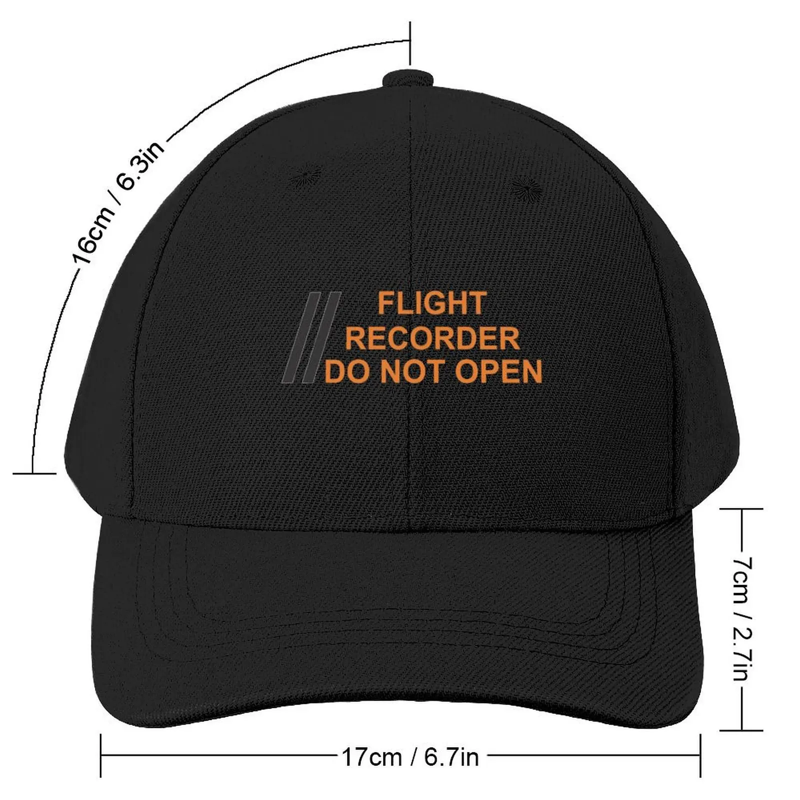 BLACK BOX - Flight Recorder - Do Not Open DZ11 Baseball Cap Hat Luxury Brand Uv Protection Solar Hat Hood Men's Caps Women's