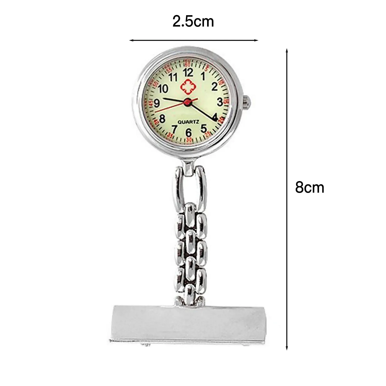 مضيئة ممرضة ووتش الاتصال الهاتفي قابل للسحب كليب على للمحترفين الطبيين ليلة الرؤية الأطباء ساعة معصم حزام سبيكة #6