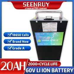60V 25Ah Lithium Ion Battery with BMS for Citycoco X7 X8 X9 X20 Harley Scooter Bicycle+5A Charger