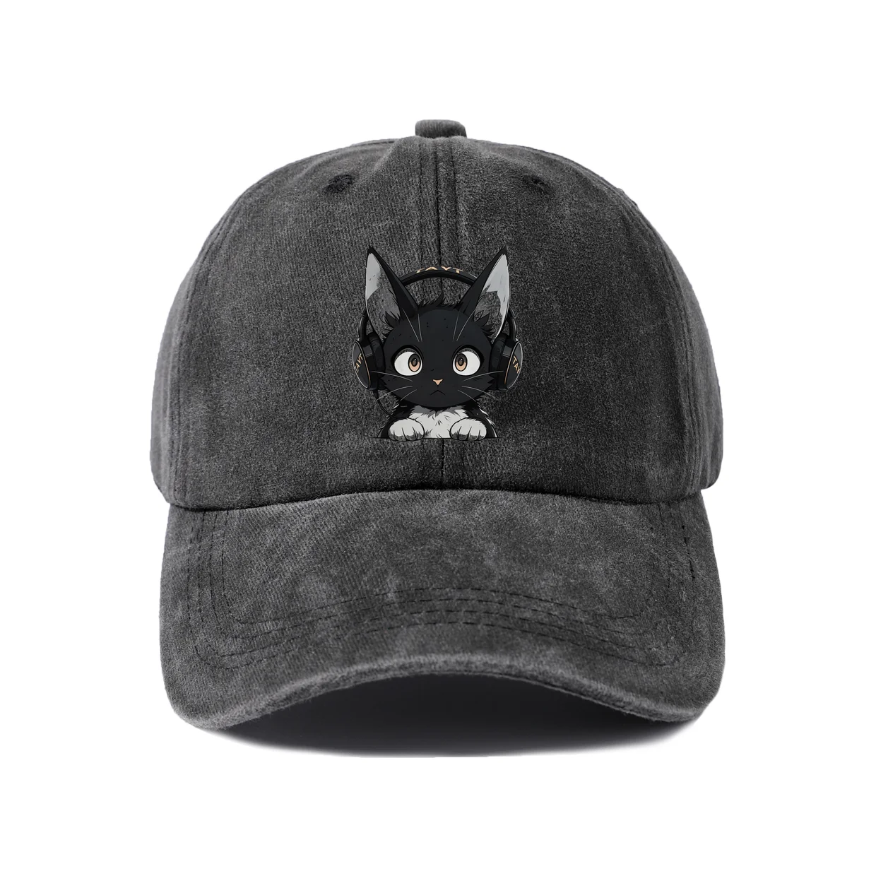 Family Faith and Lifestyle Art Graphic Vintage Washed Baseball Cap, Adjustable Unisex Dad Hat for Men and Women