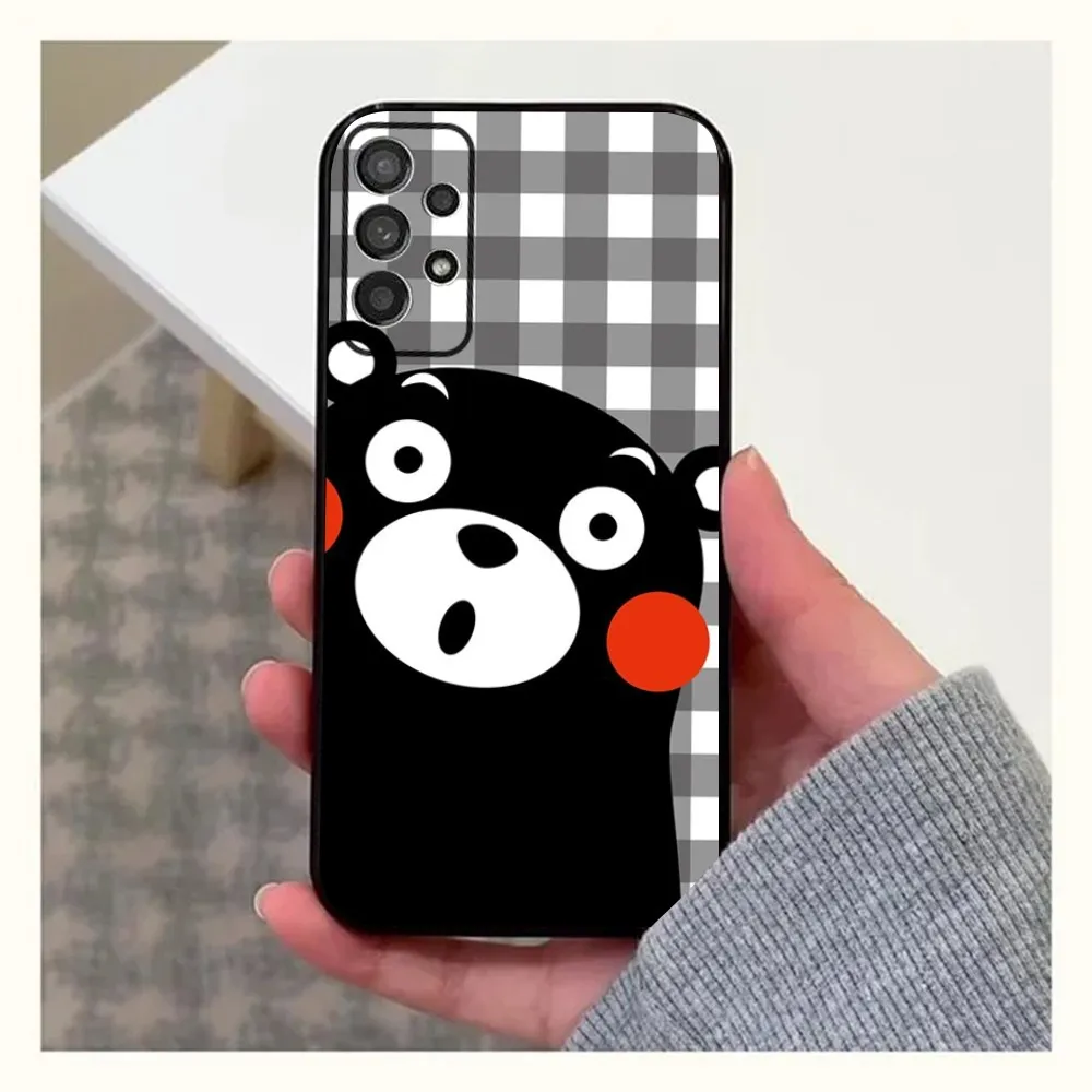 Cute K-KumamonS Phone Case For Samsung Galaxy A20,A21s,A22,A31,A32,A52,A53,A72,73,A80,A91 Soft Black Cover