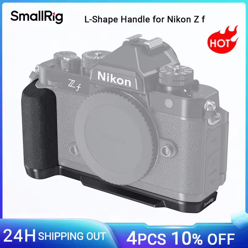 SmallRig Z f ידית L-Shape עבור Nikon Z f ידית סיליקון עם לוח שחרור מהיר Arca Swiss עבור מצלמות Arca-type -4262