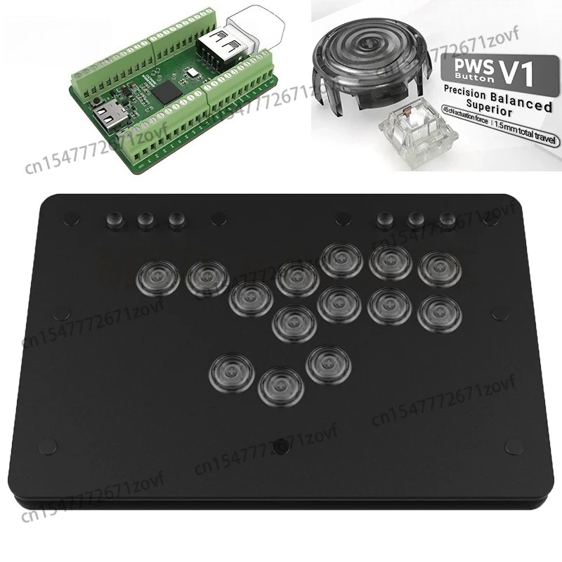 Workshop Mini HitBox SOCD Fighting Stick Controller  Mechanical Button Support PC/Android/Switch/PS4 Handle Fight Console