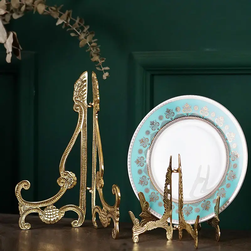 Brass, Retro Minimalist Take Position Bracket, Photo Frame/painting Bracket, Display Stand