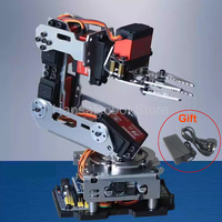 6 DOF Robotic Arm DIY Robot Claw Clamp Gripper Kit compatible with Arduino Program with 20KG Digital Servos
