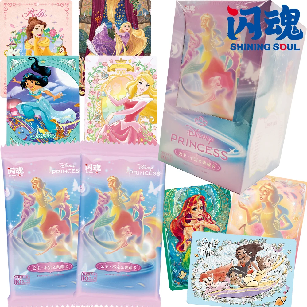 Nouvelles cartes officielles de la collection de films d'animation Shining Soul, cartes de personnages de contes de fées classiques, cartes de personnages réconfortants, joyeux et apaisants, cadeaux