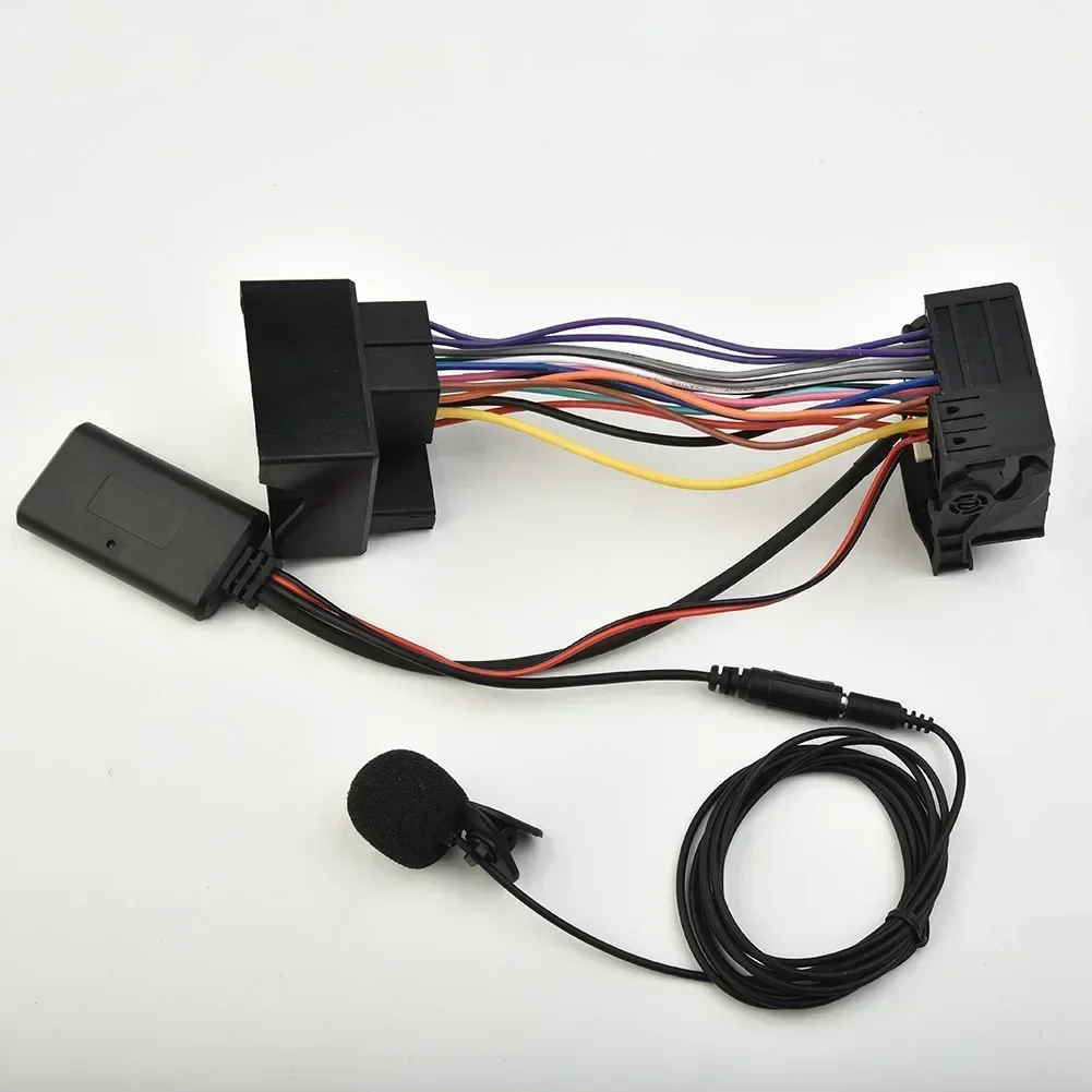 Adaptador de Audio y música compatible con BT 5,0, adaptador de Cable de Radio inalámbrico con micrófono para BMW E60 E61 E63 E64 E65, adaptador de música Compatible