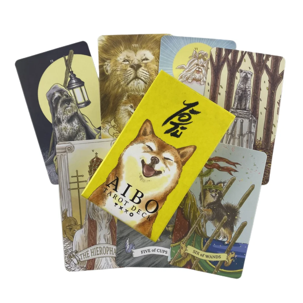 AIBO Tarot Cards A 83 Dog Deck Oracle English Visions Divination Edition Borad Playing Games