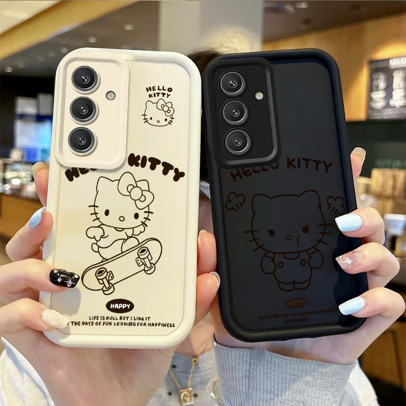 

Sanrio Hello Kitty Phone Case for Samsung Galaxy A35 A34 A33 A32 5G A31 A30 A24 A23 A22 A16 A12 A06 A03 M55 Silicone Back Cover