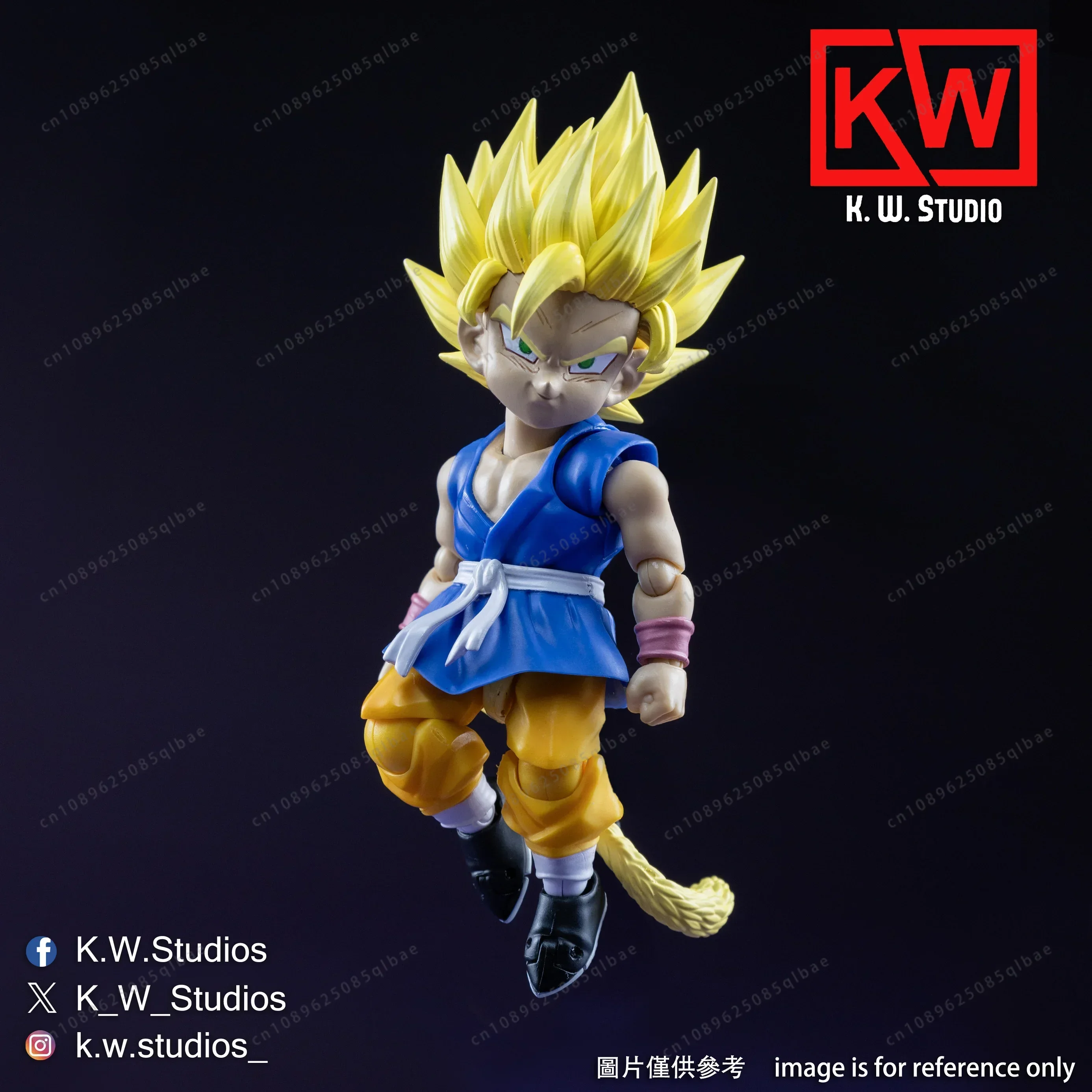 KW Studio Dragon Ball S.H.Figuarts KW003 KW004 SSJ3 Goku GT Head Accessory Kit Anime Action Figure Toy Model in Stock