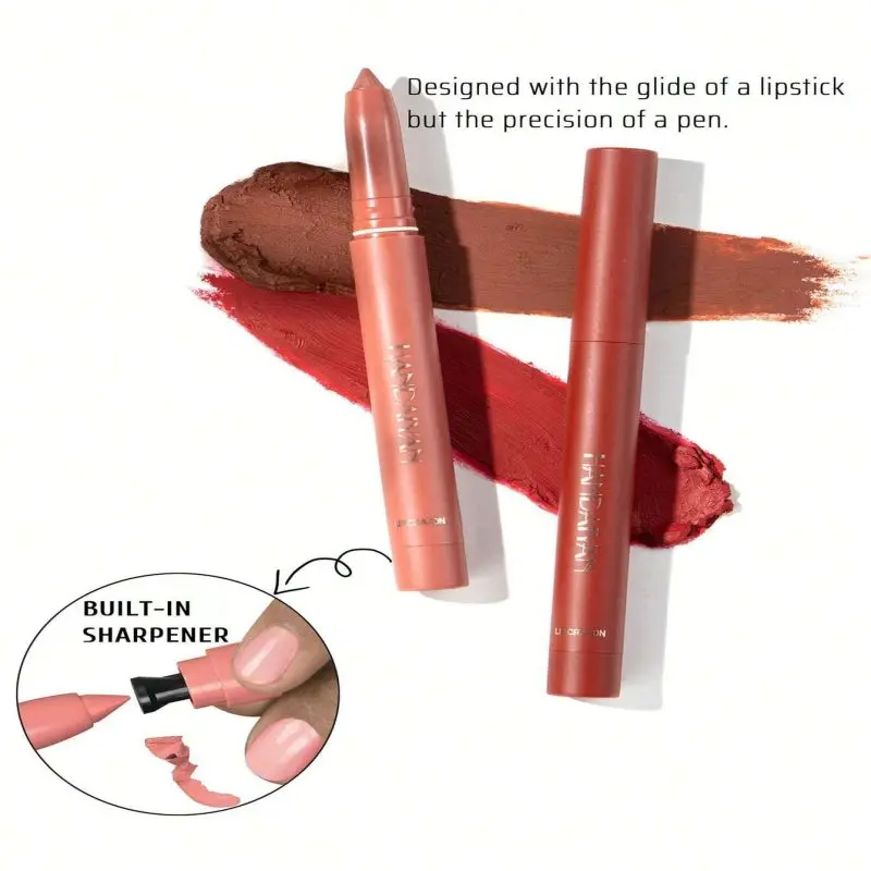 12色の防水性と長持ちするマットリップライナー、ナチュラル、簡単に着色、汚れにくく、耐久性があり、毎日のメイクに最適