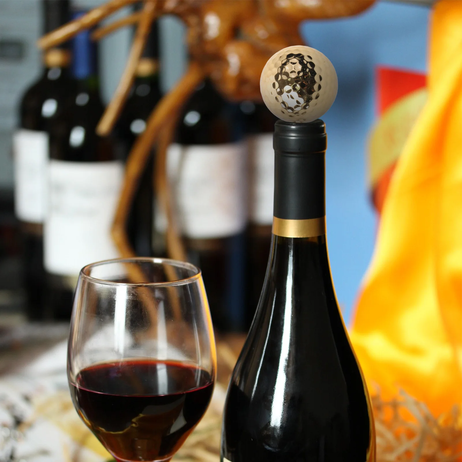 

Golf Ball Wine Metal Manual Bottle Opener Portable Corkscrew For Camping Picnic Party Bar Kitchen Gadget Red Wine Can