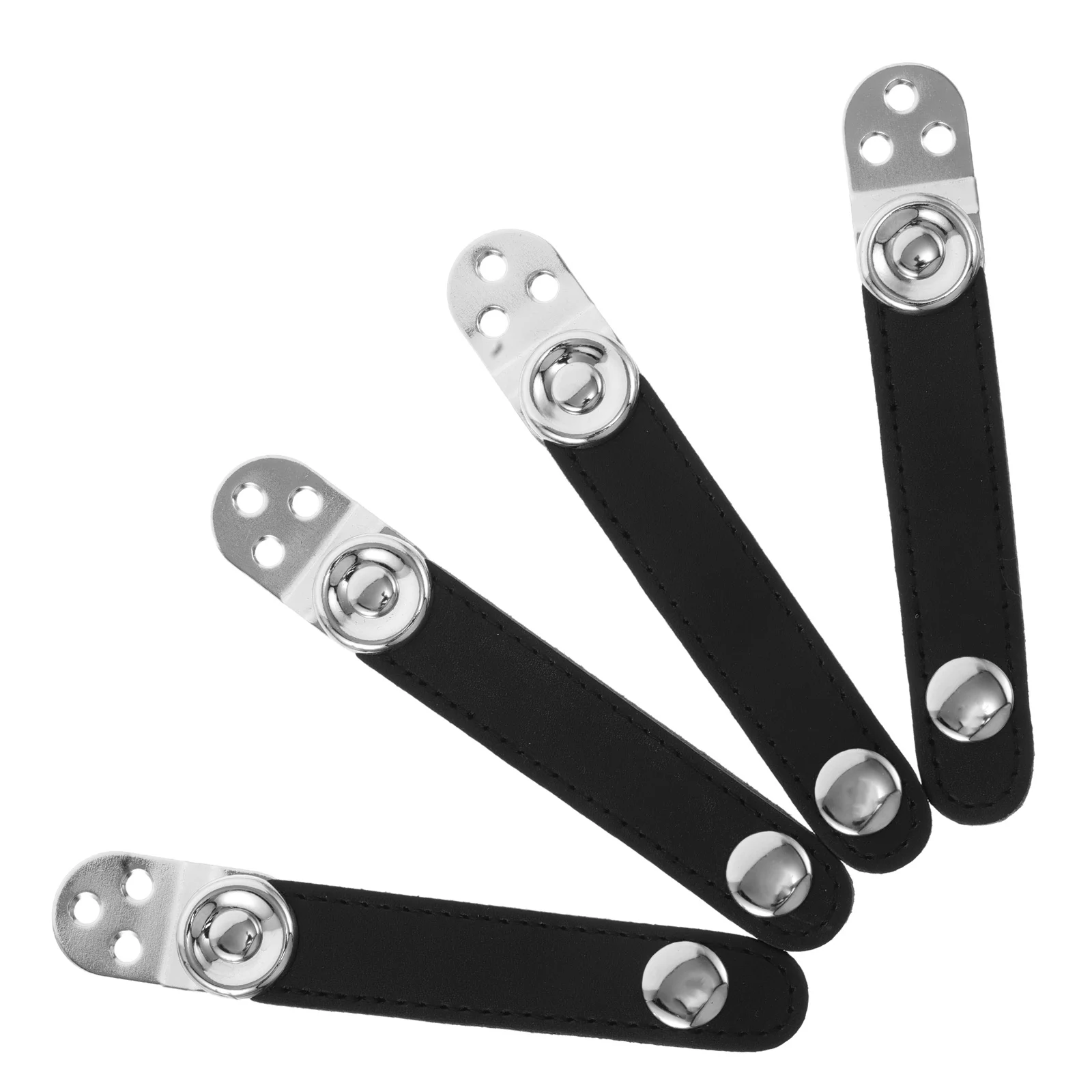

4pcs Accordion Bellows Buckle 8cm 8 6cm Metal Head Double Layer Cowhide Universal Harness Straps Musical Instrument Accessories
