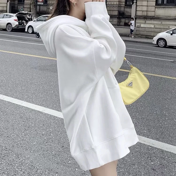 

2025 Autumn and Winter New Women's Sweater Loose Thick Hooded Jacket