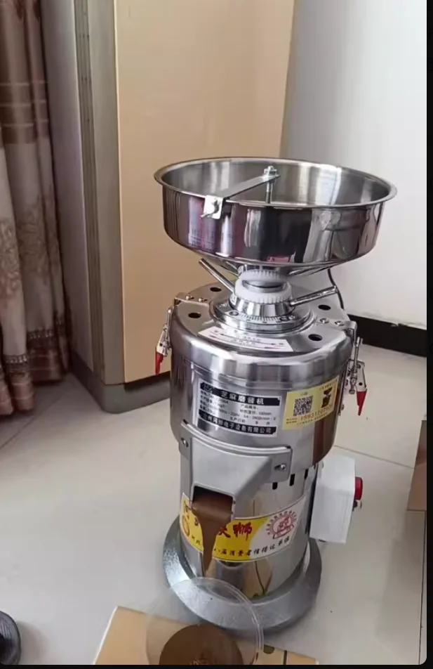 Molinillo de semillas de sésamo directo de fábrica 2025, molino de mantequilla de nuez para cocina, uso doméstico, máquina rectificadora de nueces eficiente