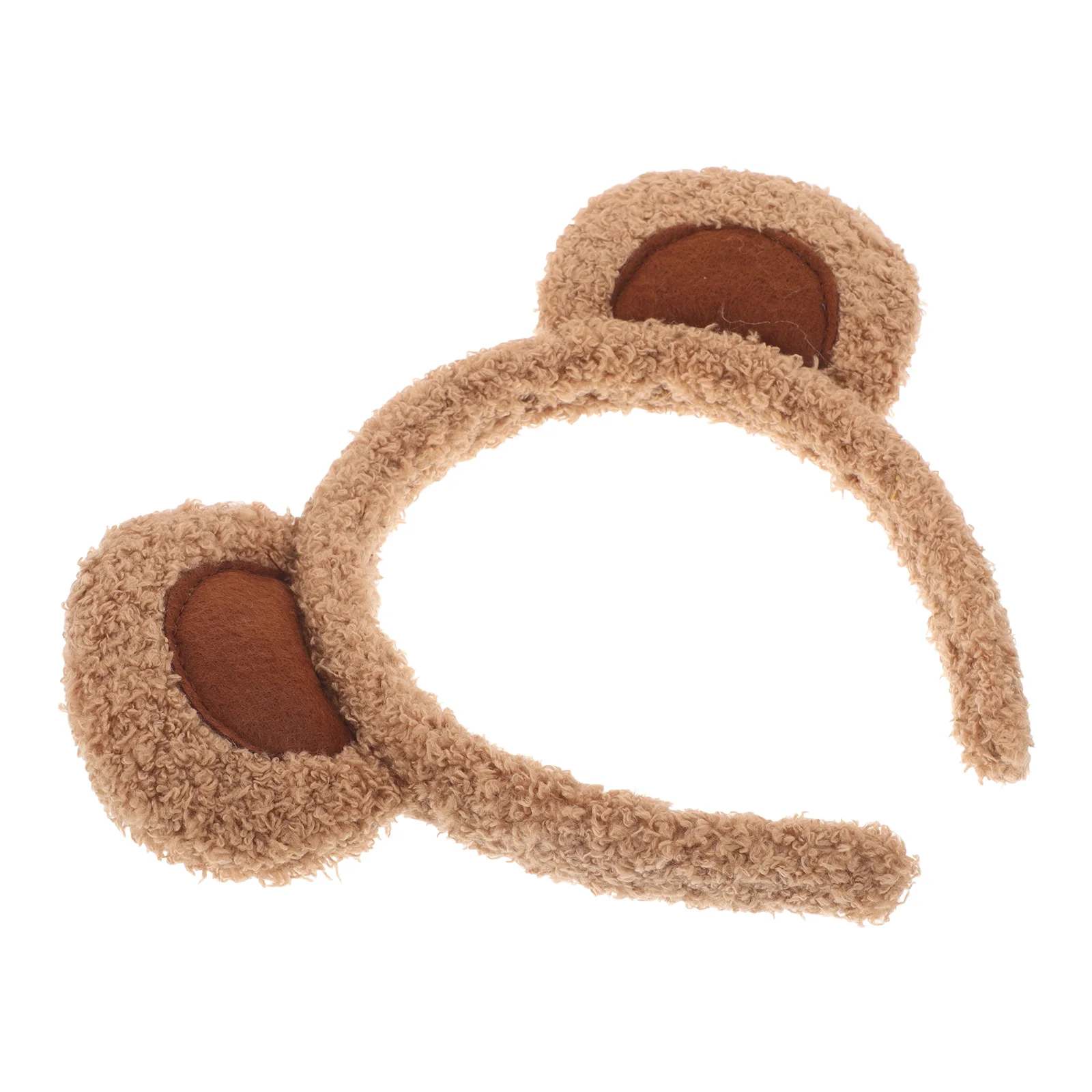 Bear Ears Headband Soft Makeup Hair Hoops Washing Face Women Headpiece Fluffy Animal Hairband Plush Animal Costume Accessory