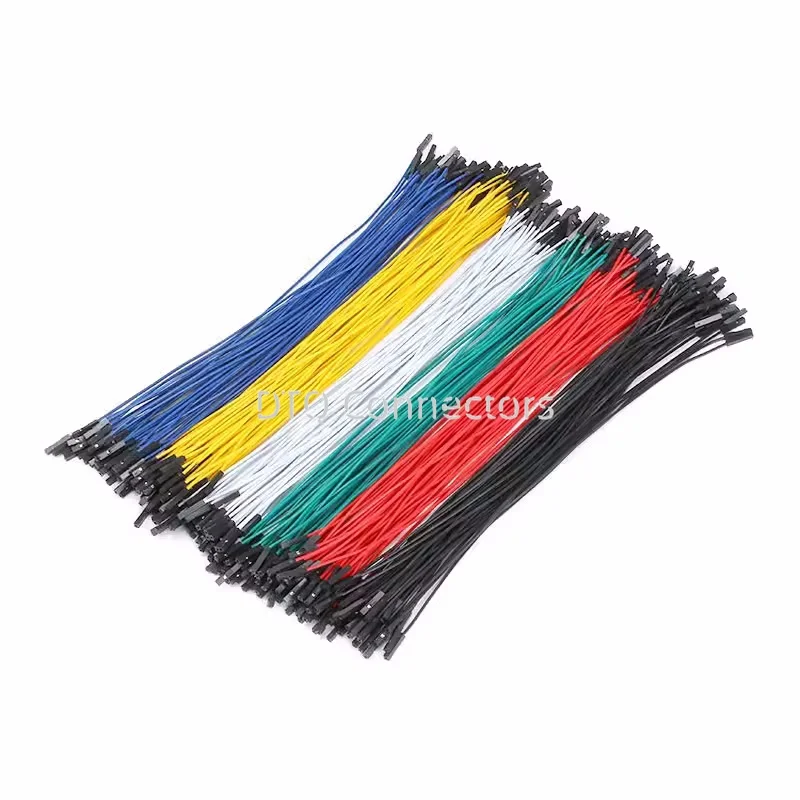 20PCS 1Pin Dupont Jumper Wire Line  2.54mm Male Female Electronic Cable For Arduino DIY Red Yellow Green Yellow Blue Black