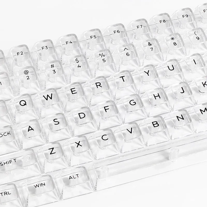 Transparent Crystal Mechanical Customized Keycap Sa Sublimation Pbt Material 132 Keys original Feel Magnetic Axis DIY