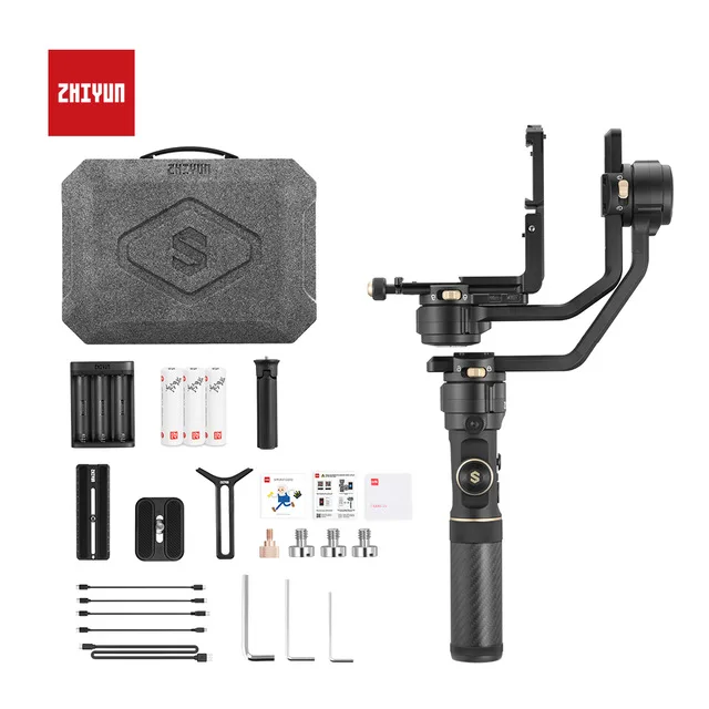 Zhiyun Crane 2S Gimbal Stabilizer 3-Axis Gimbal 5.0 Handheld Gimbal for Canon  Nikon DSLR Camera Crane2S