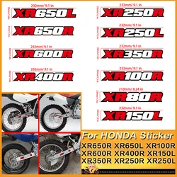 Motocross stickers for Honda XR600R XR650R XR650L XR400R XR350R XR250R XR250L XR100R Rear rocker arm stickers Chain decals Rear