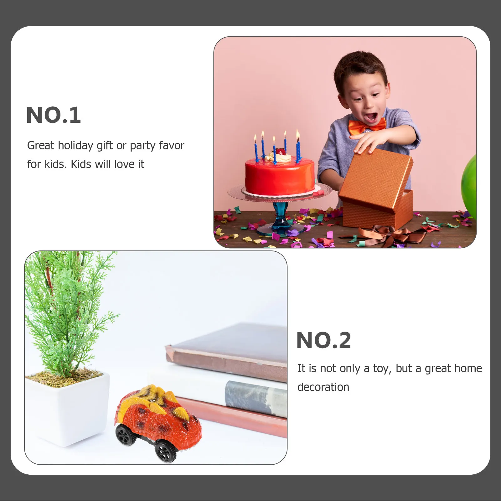 

Electric Glowing Dinosaur Cartoon Track Car Racing Vehicle Kids Track Automobile Replacement Glowing Car Toy Vehicle Toy