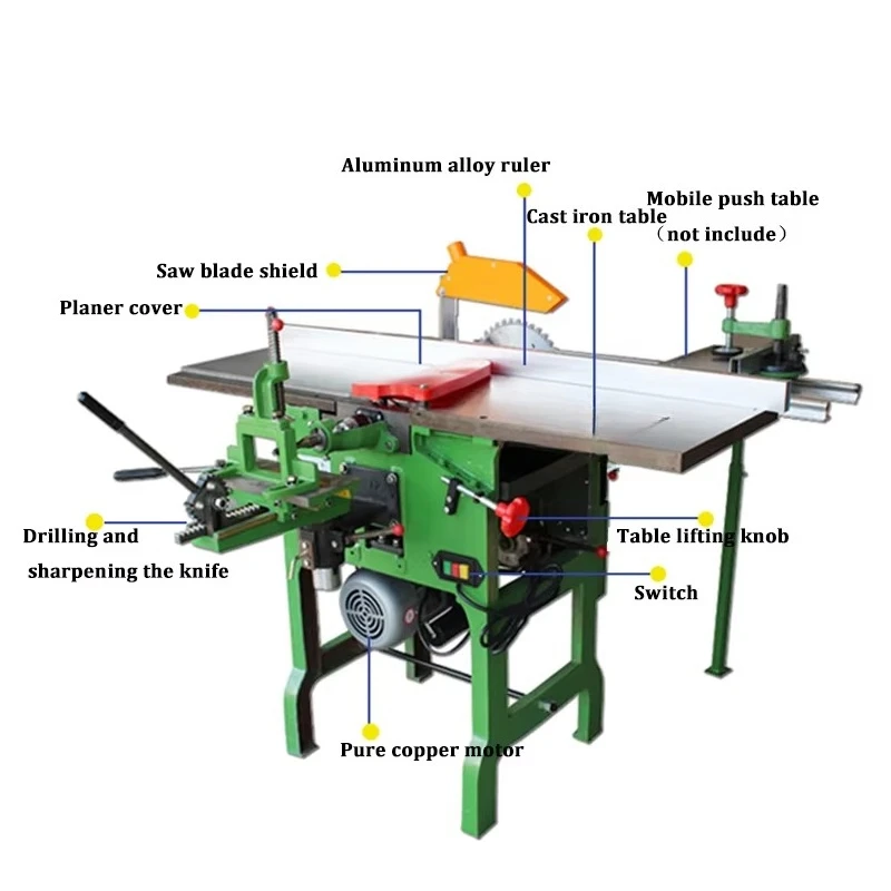 Electric Desktop Planer 2200W 220/380V 4200r/min Max 310mm Planing Width Chainsaw Planer for Woodworking