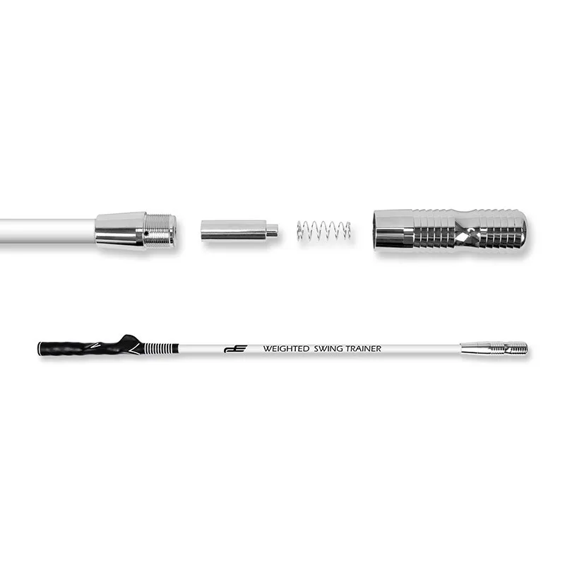 مدرب PlayEagle Golf Swing مع رأس معدني لمصحيح الوضعية باللون الأسود والأبيض