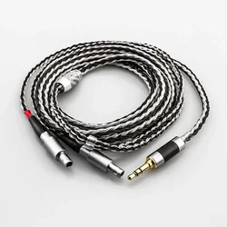 블랙 화이트 믹스 4 핀 Xlr 4.4 2.5mm 3.5 6.35 잭 16 코어-헤드폰 이어폰 케이블 Sennheiser hd 800 s hd800 hd800s