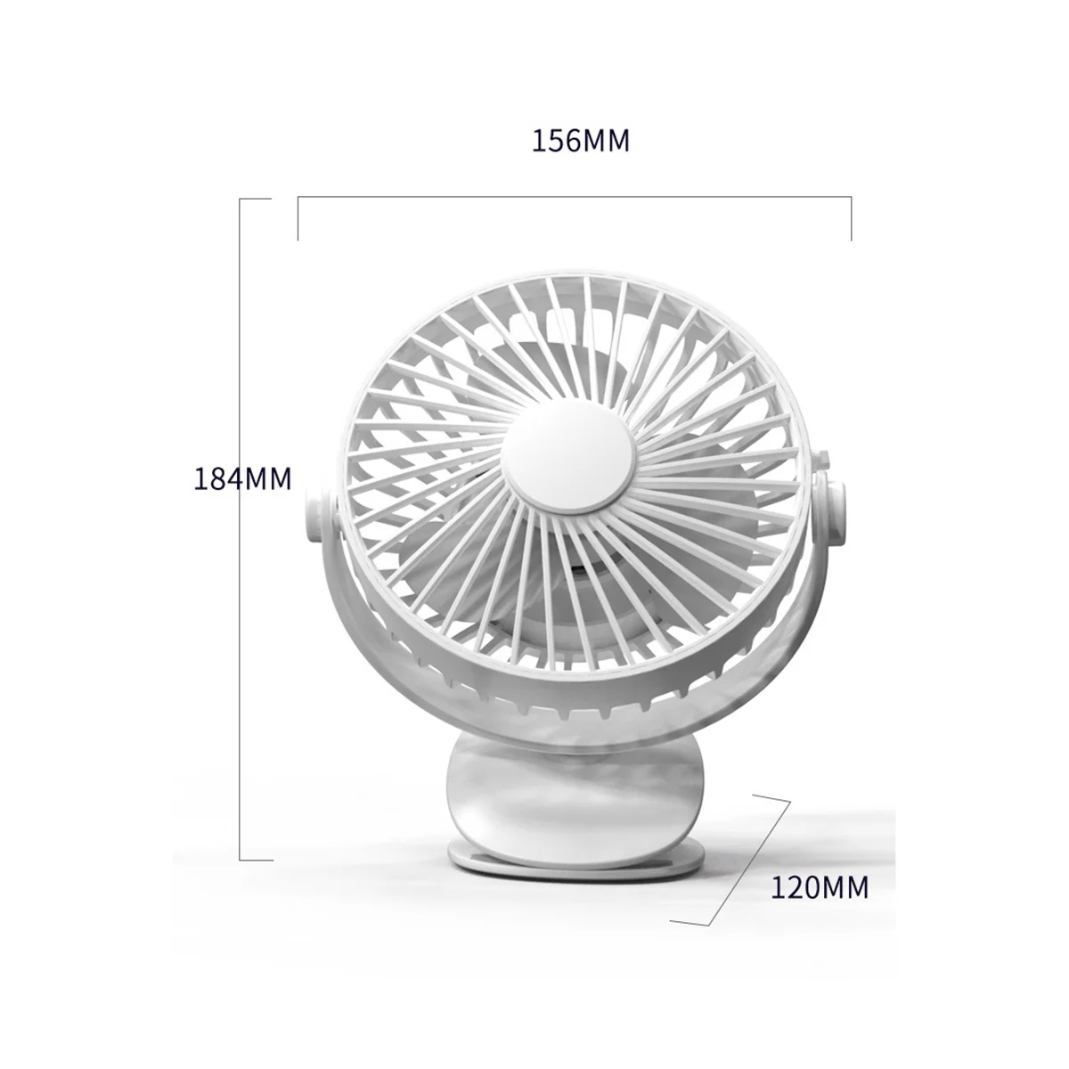 Multifunctionele Afgekapte Ventilator 360 ° Rotatie 3-Speed Wind Usb Desktop Ventilator Draagbare Stille Airconditioner Slaapkamer Kantoor-C