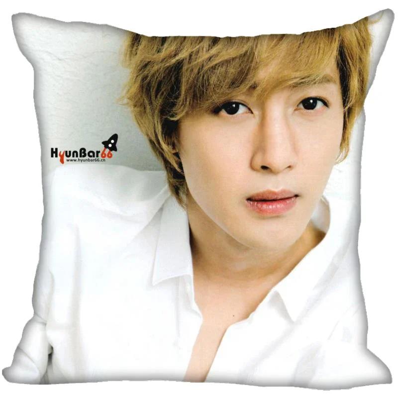 New Kim Hyun Joong Kpop fodera per cuscino camera da letto Home Office federa decorativa federe per cuscini con cerniera quadrata Satin Soft No Fade