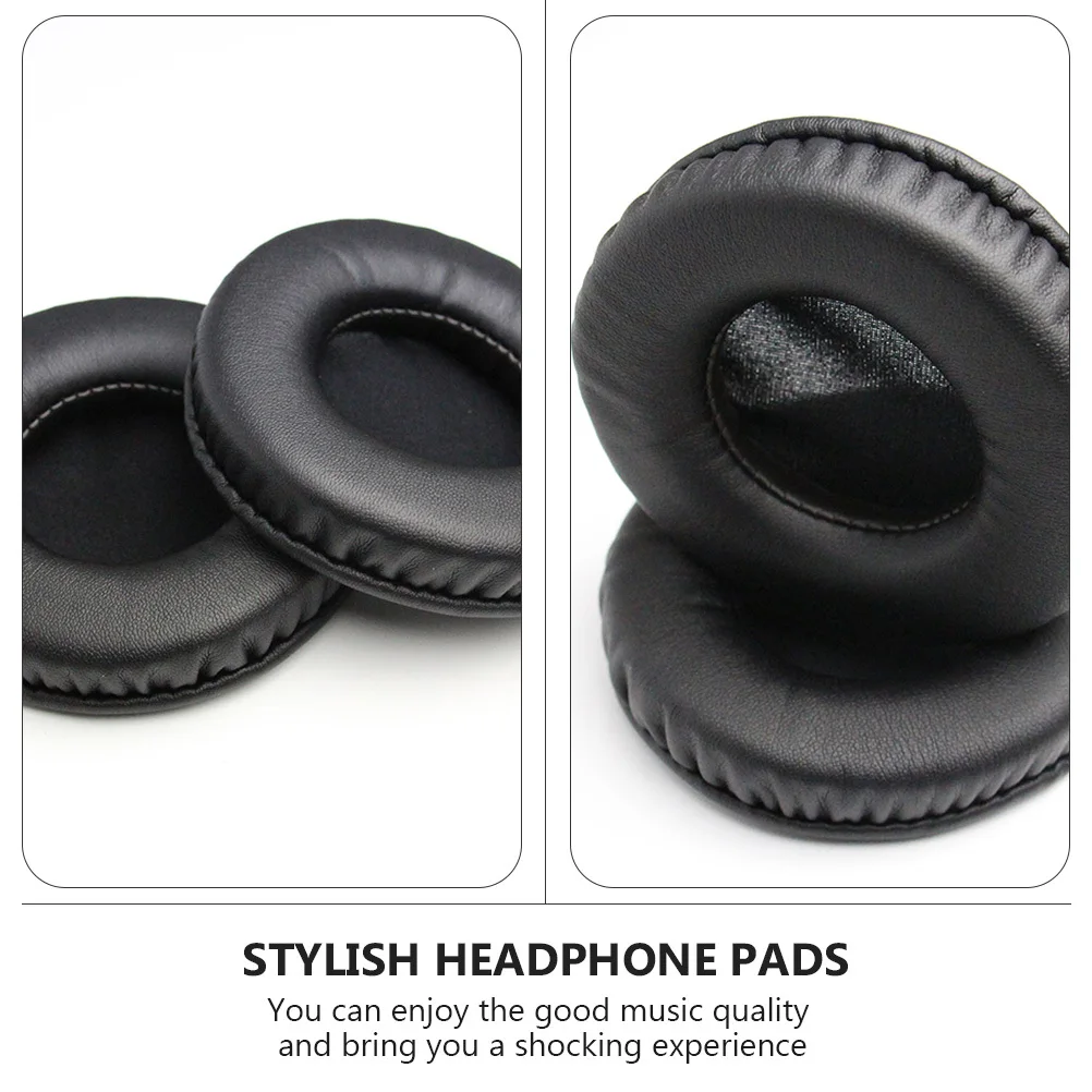 1 par de almofadas de fone de ouvido simples, substituição de almofadas de ouvido quebradas antigas, excelente desempenho de isolamento de som, almofadas de fone de ouvido confortáveis