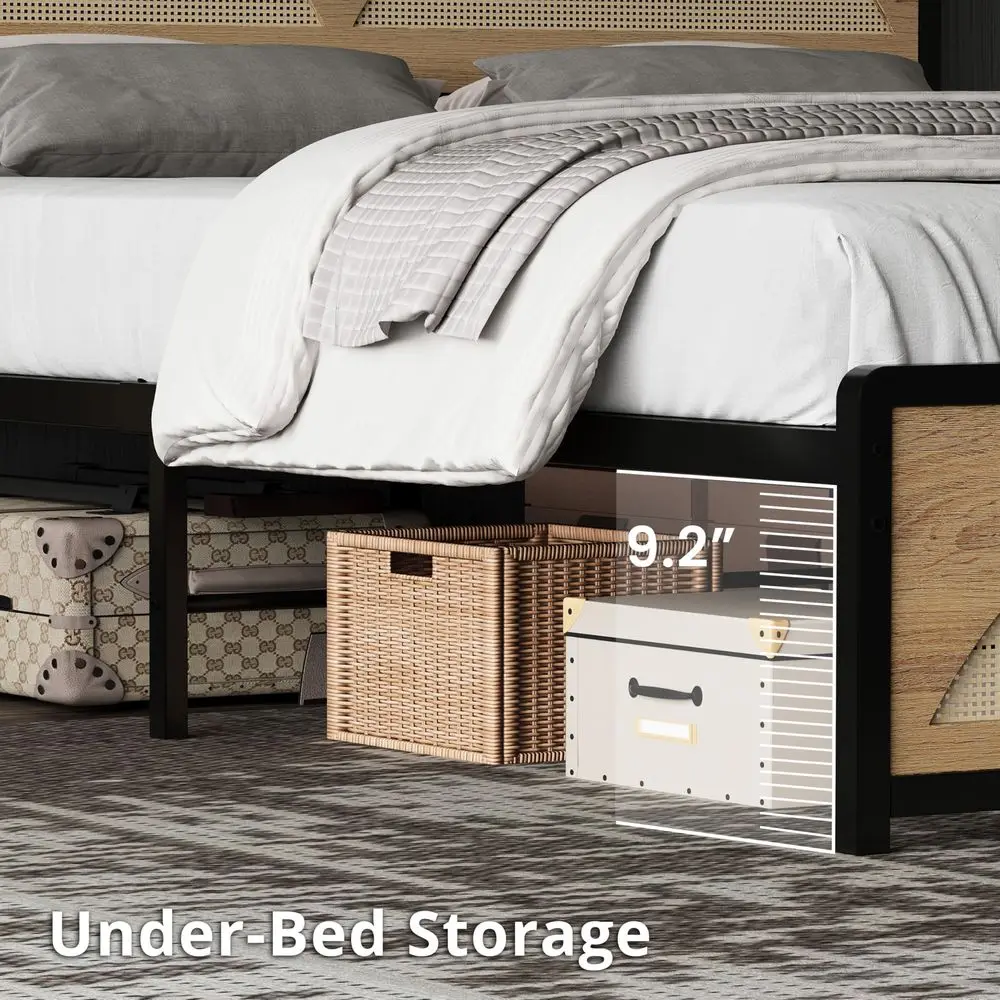 Rattan Queen Bed Fr…