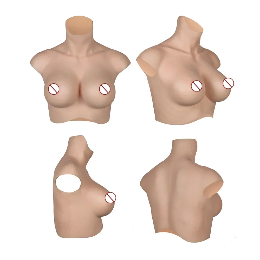 KUMIHO 7TH GEN Bloodshot Silicone Breast Forms No Oil Fake Boob for Crossdressing Sissy Drag Queen Shemale Transgender Cosplay