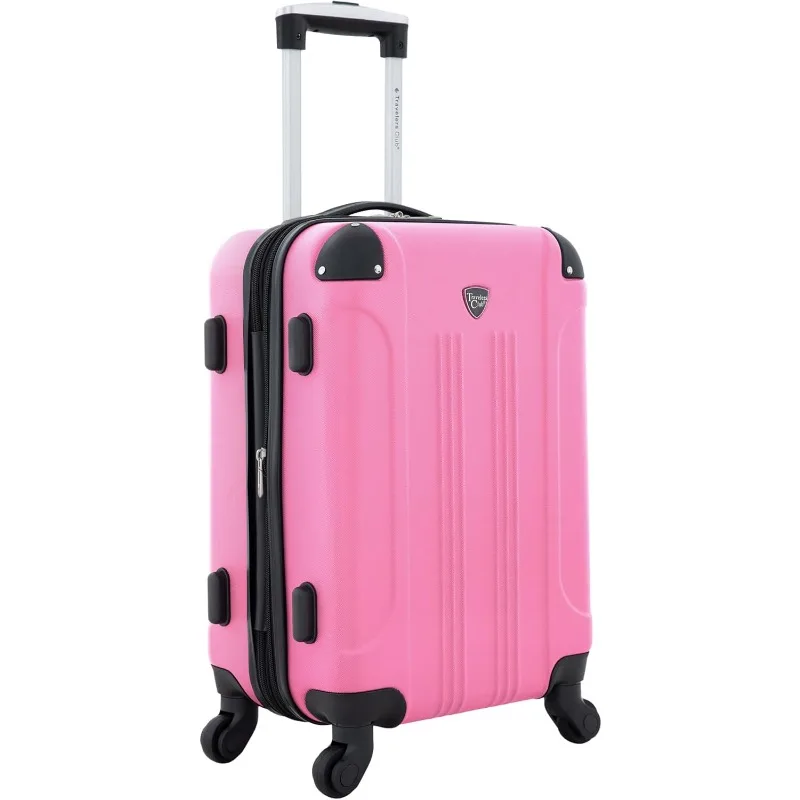 Bagagem Girador Expansível Chicago Hardside, 20 "Carry-On, Hot Pink, HS-20720-EX-690N