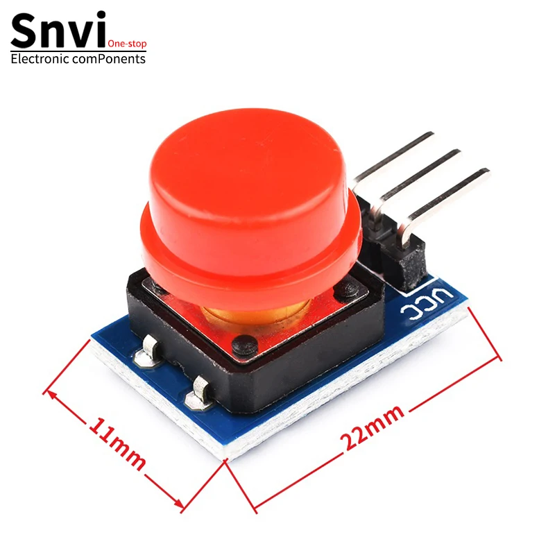 Snvi 1pcs/lot Large Button Module Key Module Touch Capped Button Module High Level Output For Arduino