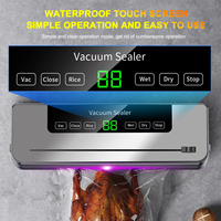 SZUK Electric Vacuum Sealer Food Storage Seal Touch Button Dry/Wet Built-in Cutter Kitchen Food Sealing Vacuum Packaging Machine