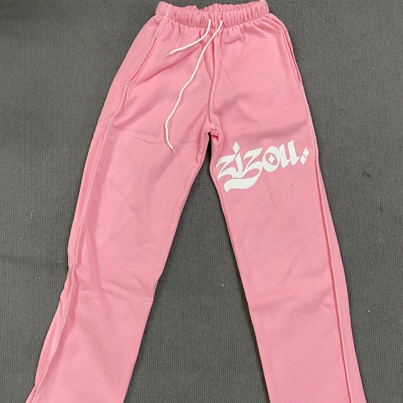 Pantalones de chándal con patrón de letras para hombre y mujer, pantalón de chándal de cintura alta, estilo Retro americano, Y2K, Hip Hop callejero, informal, a la moda