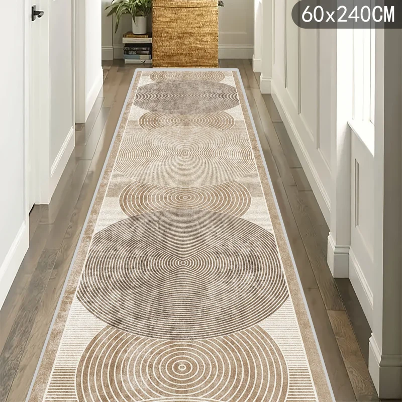 VIKAMA Minimalist Line Carpet, Durable And Slip-Resistant Corridor And Kitchen Mats, Bedroom Bedside Rugs For Home Decoration