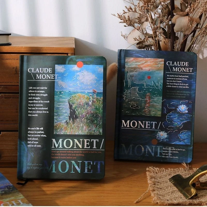 النفط اللوحة المشهد عالية القيمة الفن الرجعية طالب دفتر النفط اللوحة دفتر أنماط تشمل شروق الشمس الانطباع السماء المرصعة بالنجوم #2