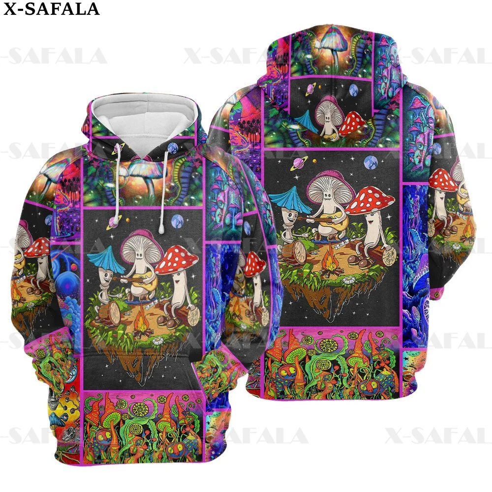 

Nature Fungus Psychedelic Mushroom Trippy 3D Printed Hoodie Man Women Harajuku Outwear Hooded Pullover Tracksuits Casual-17