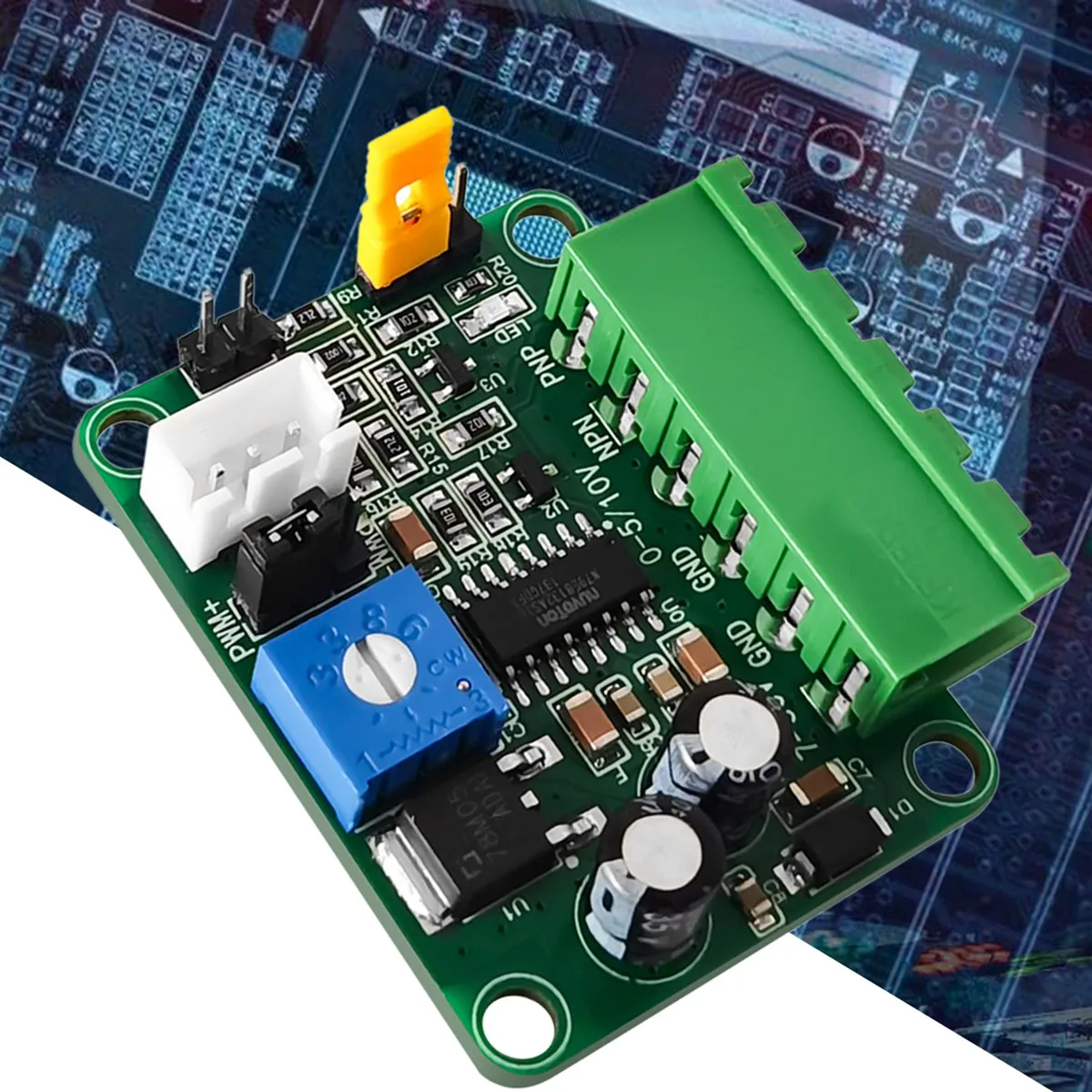 V-PWM Voltage to PWM Signal Module 0-5V/0-10V to PWM Signal PLC AD Interface to Convert 5V/24VNPN PNP Output