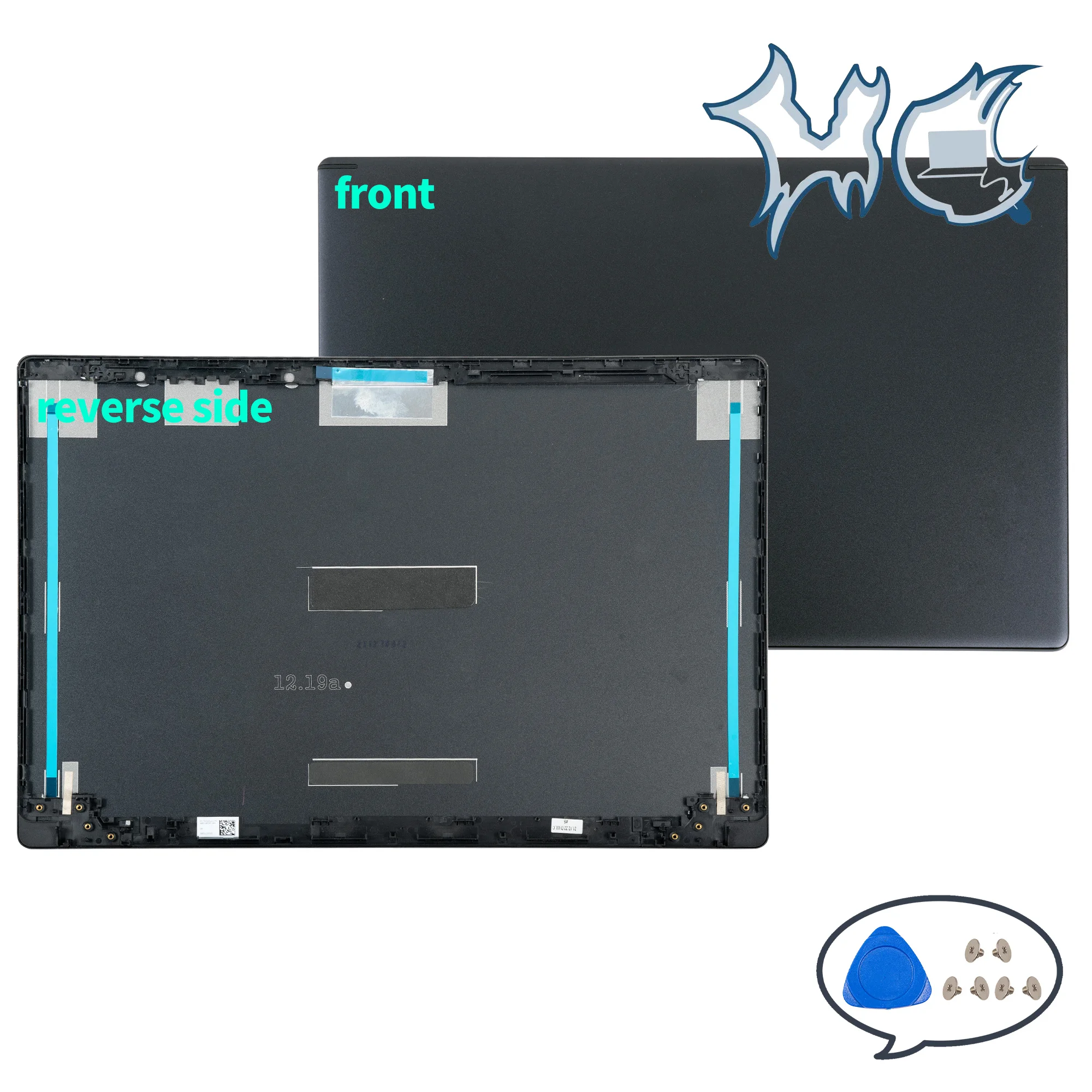 Imagem -02 - Tampa Traseira Lcd Preta para Acer Aspire Dobradiças Dianteiras Tampa Superior Traseira Novas Capas de pc A51554 A515-54g A515-55 A515-55g N18q13