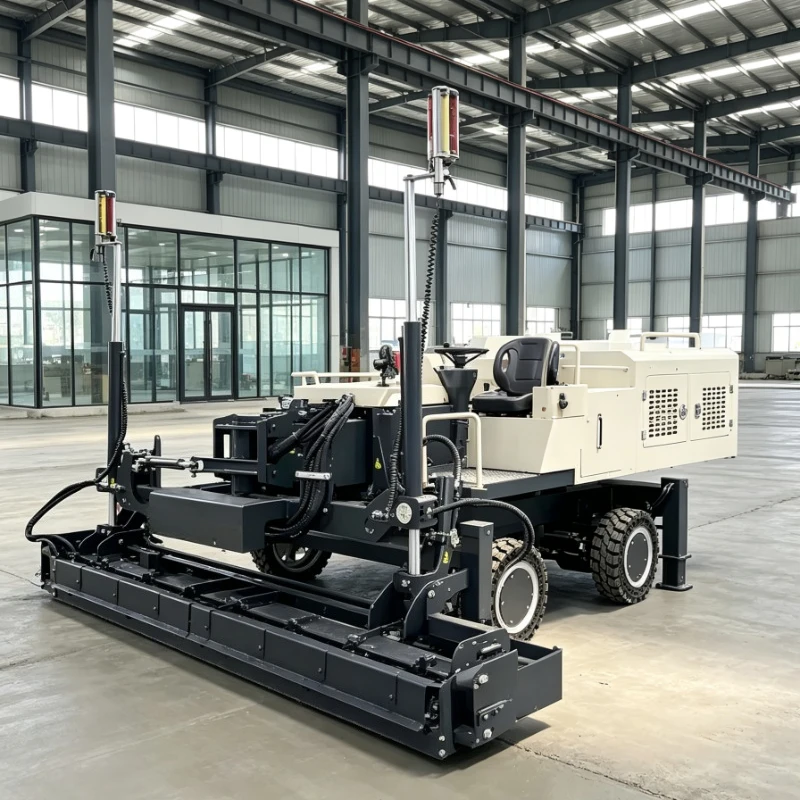 Concrete Pavement Leveler Self Leveling Hydraulic Ride On Device For Municipal Complex Large Scale Pavement Finishing Site Works