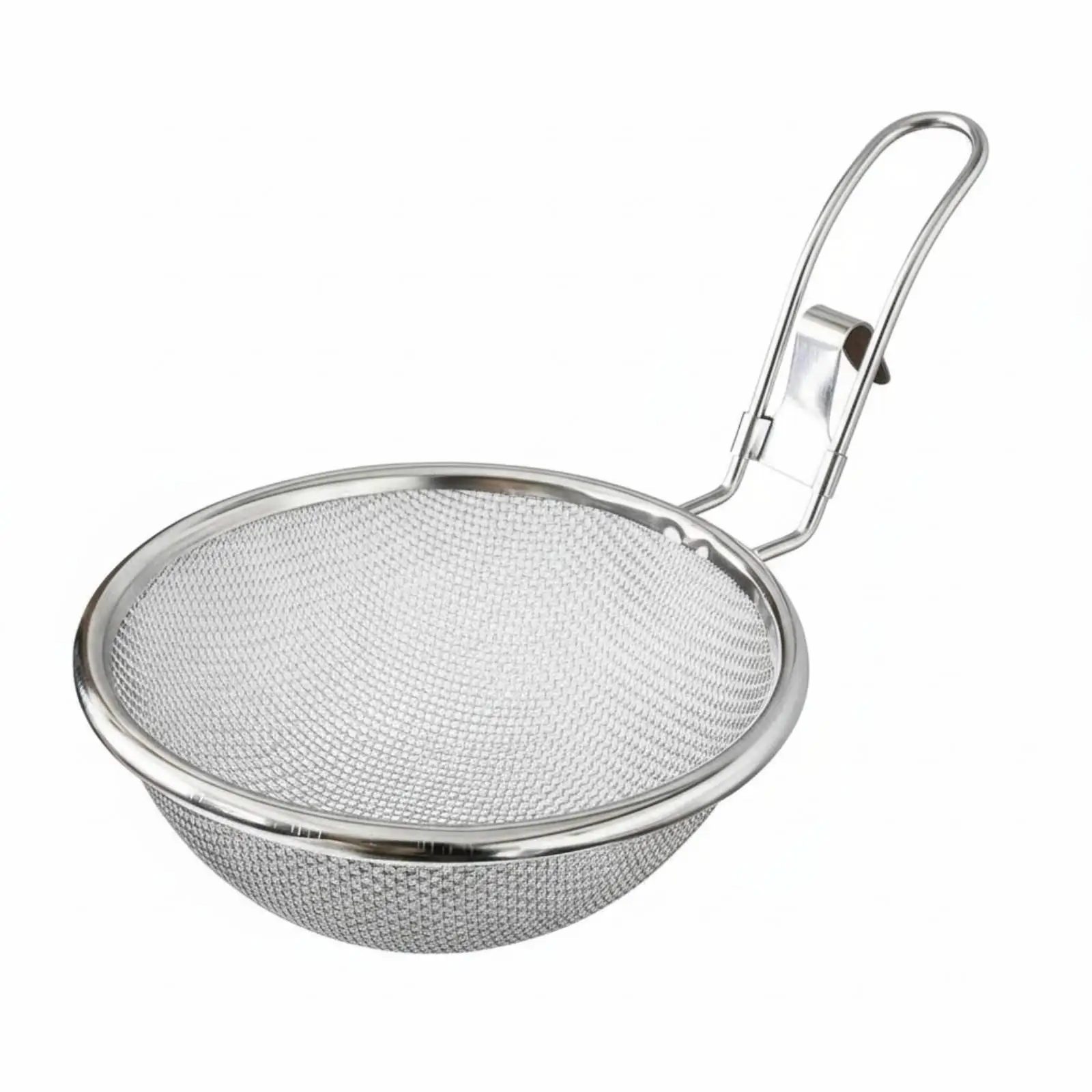 Rust Resistant Stainless Steel Skimmer Mesh Strainer Spoon for Cooking Rinsing Grains Kitchen Gadget