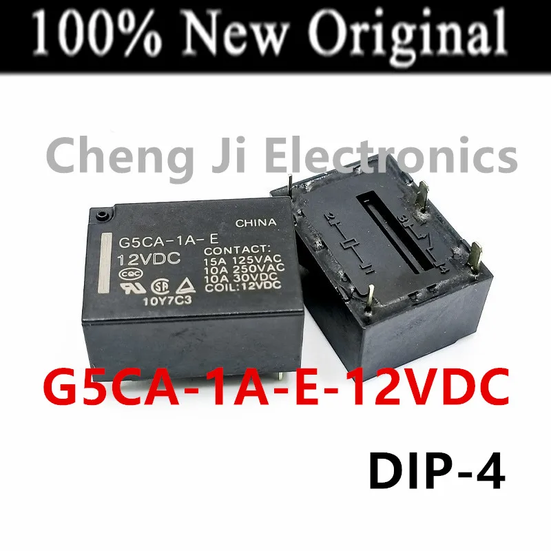 10PCS/Lot   G5CA-1A-E-5VDC 、G5CA-1A-E-12VDC 、G5CA-1A-E-24VDC   DIP-4   New Original Power Relay   G5CA-1A-E DC5V   DC12V   DC24V