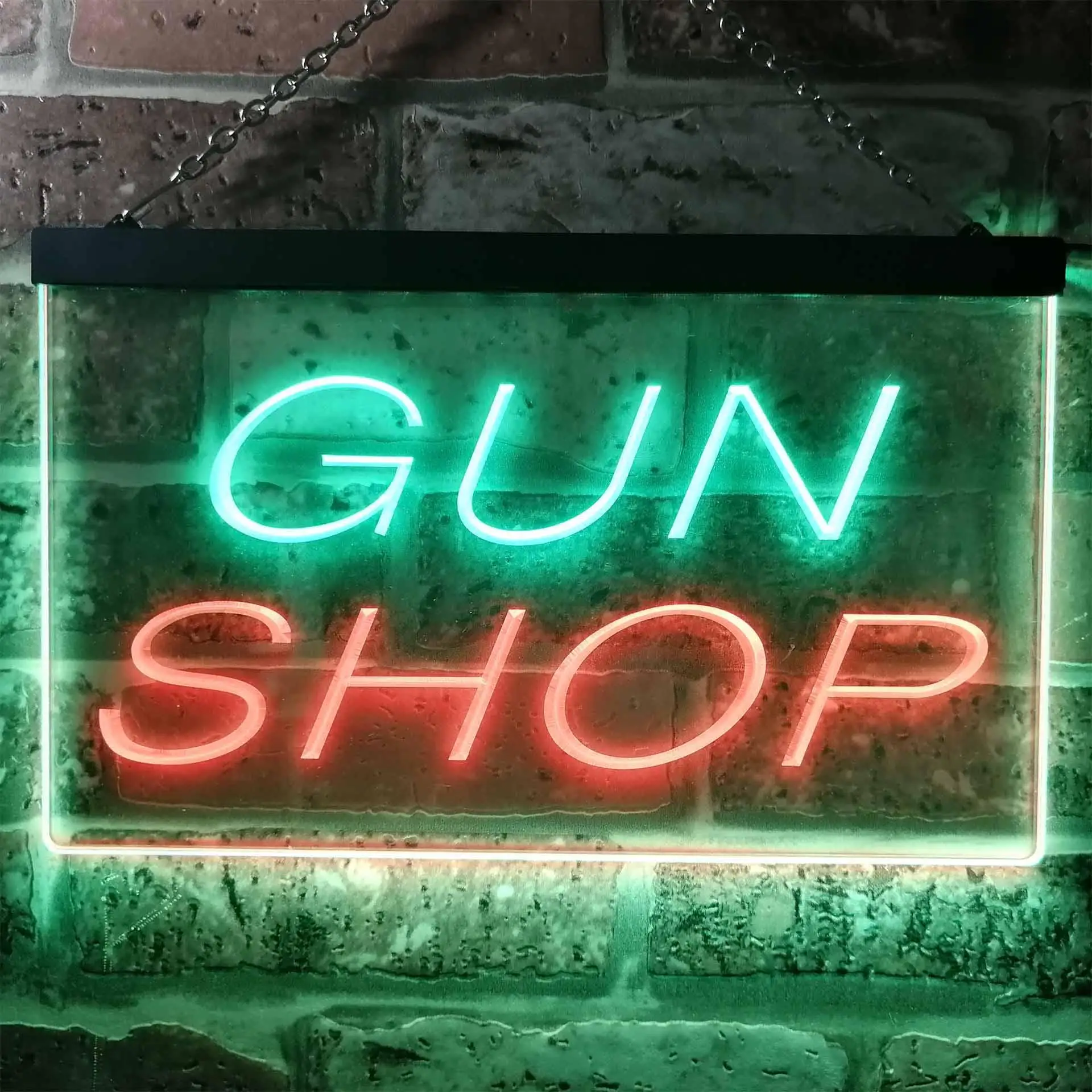 

Gun Shop Двухцветная светодиодная неоновая вывеска st6-i0441