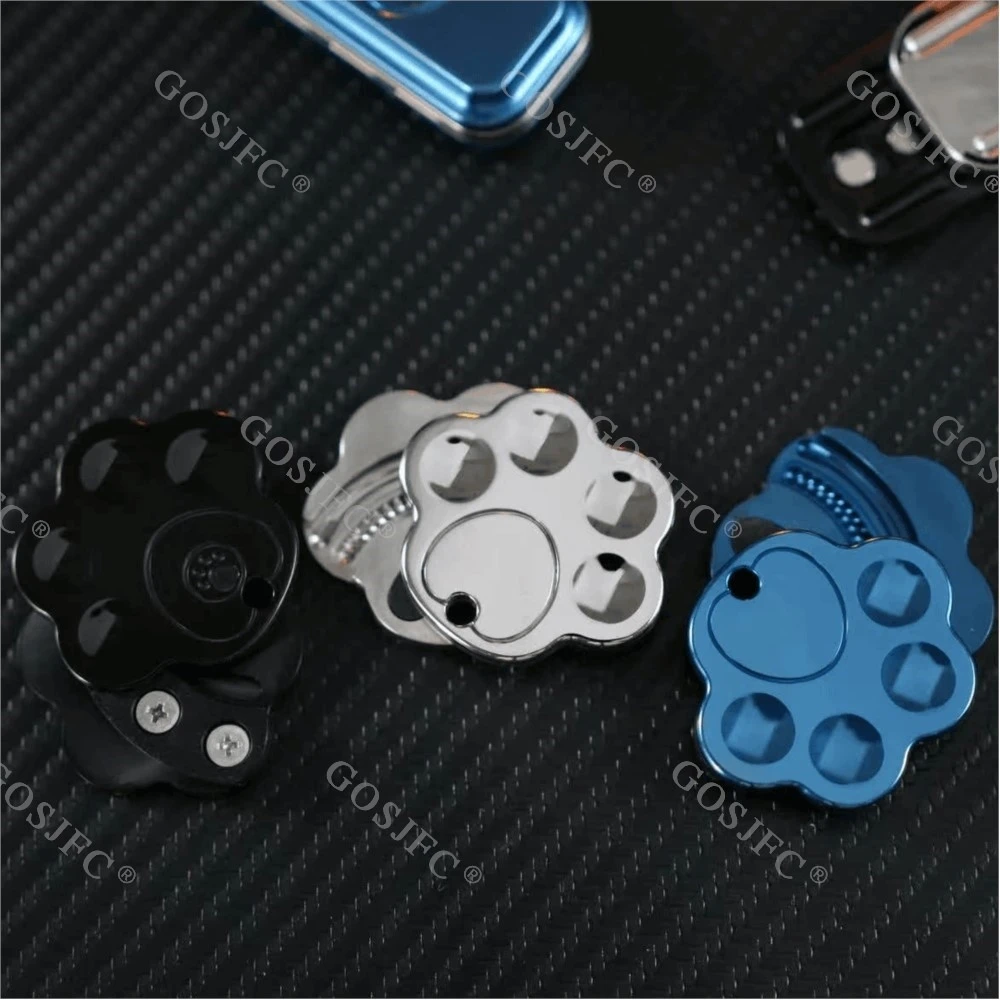 Cat Claw EDC Dingding Side Push Stainless Steel Fidget Slider Stress Relief Toy Fidget Toys For Adults