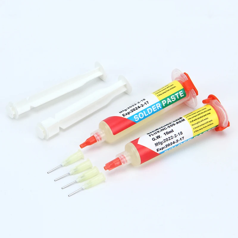 

Needle Tube Environmentally Friendly Halogen Free Solder Paste Solder Oil Repair For Phone LED BGA SMD PGA PCB Welding Tools