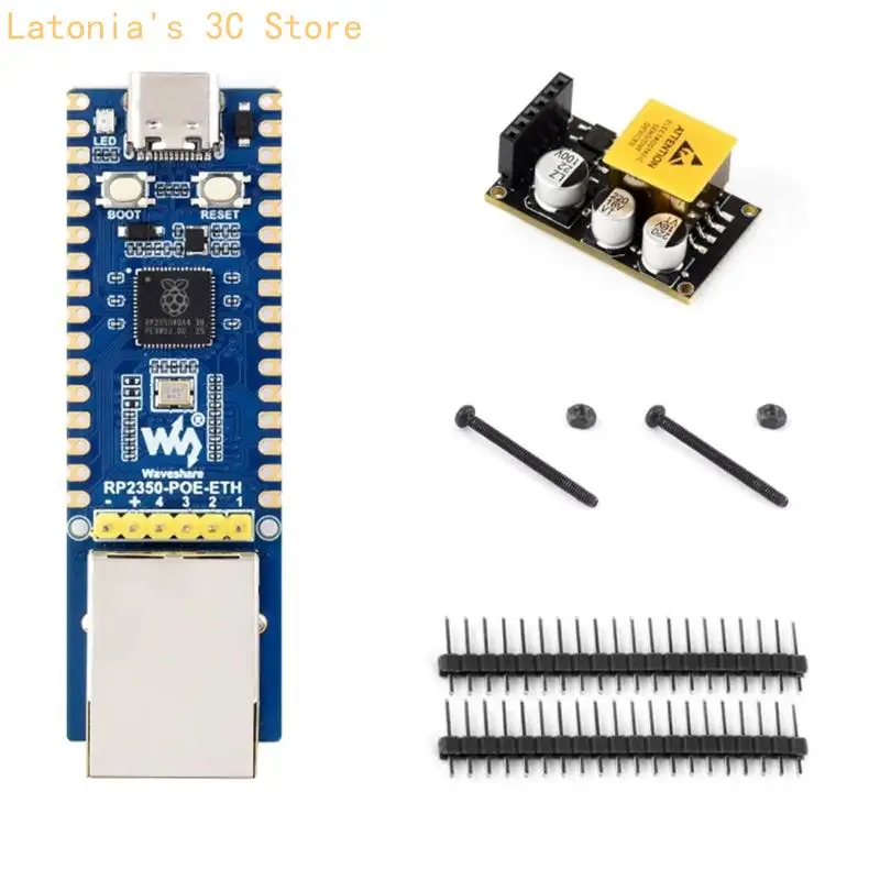 RP2350 controller board for Ethernet logging and code checks X3UB